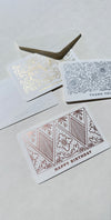 flat mini card set in white background