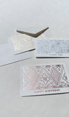 flat mini card set in white background