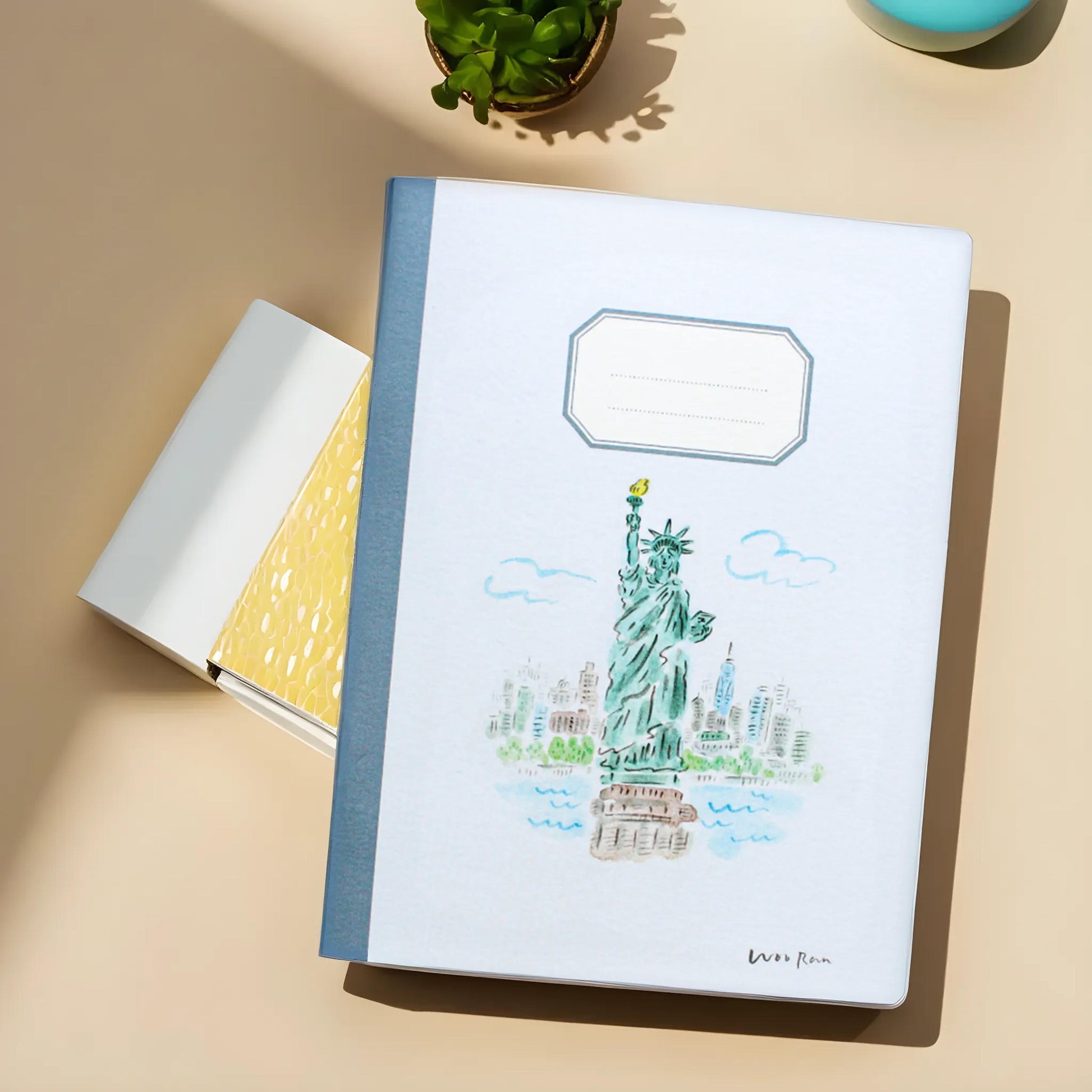 L'apres-Midi Pocket Notebook NYC Statue of Liberty Lifestyle Photo