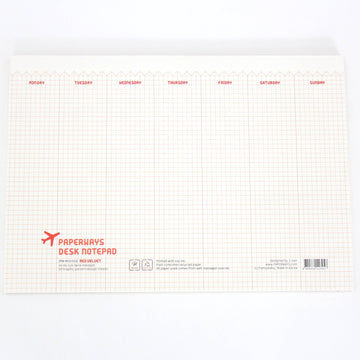 Paperways A4 Desk Note Pad Organizer Red Velvet White Background Photo