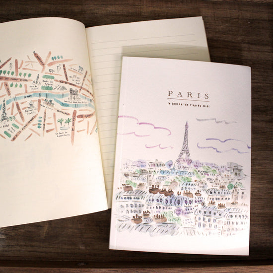 L'apres-Midi Travel Journal 128p. France Paris City Blue Lifestyle Photo