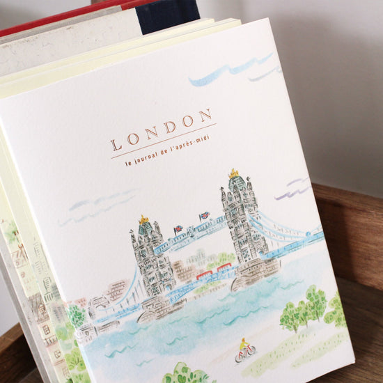 L'apres-Midi Travel Journal 128p. London Tower Bridge Lifestyle Photo