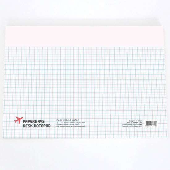 Paperways A4 Desk Notepad Bald Square White Background Photo