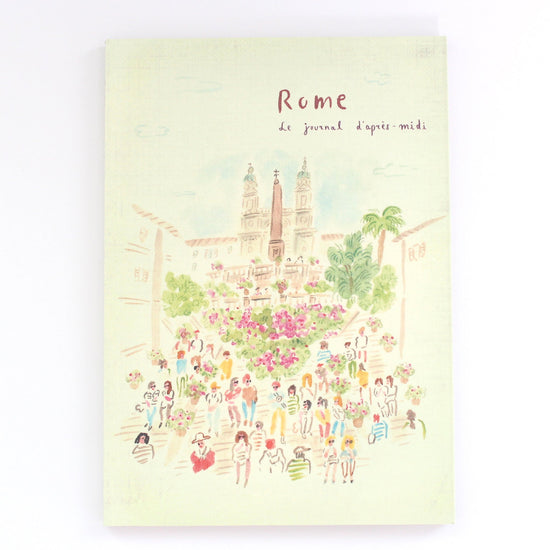 L'apres-Midi Travel Journal 98p. Italy Rome White Background Photo