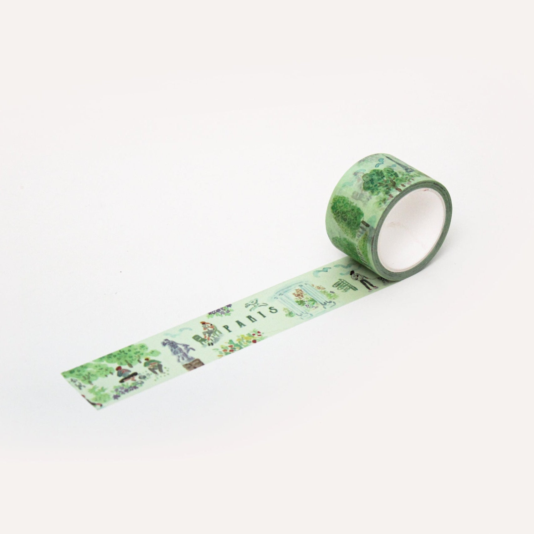 L'apres-Midi Masking Tape 1.2 in. Paris Travel 1 White Background Photo