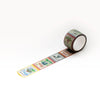 L'apres-Midi Masking Tape 1.2 in. Paris Postage Stamp White Background Photo