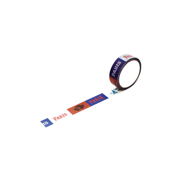 L'apres-Midi Masking Tape 0.6 in. Paris Ver. 4 White Background Photo