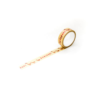 L'apres-Midi Masking Tape 0.6 in. Bonjour White Background Photo