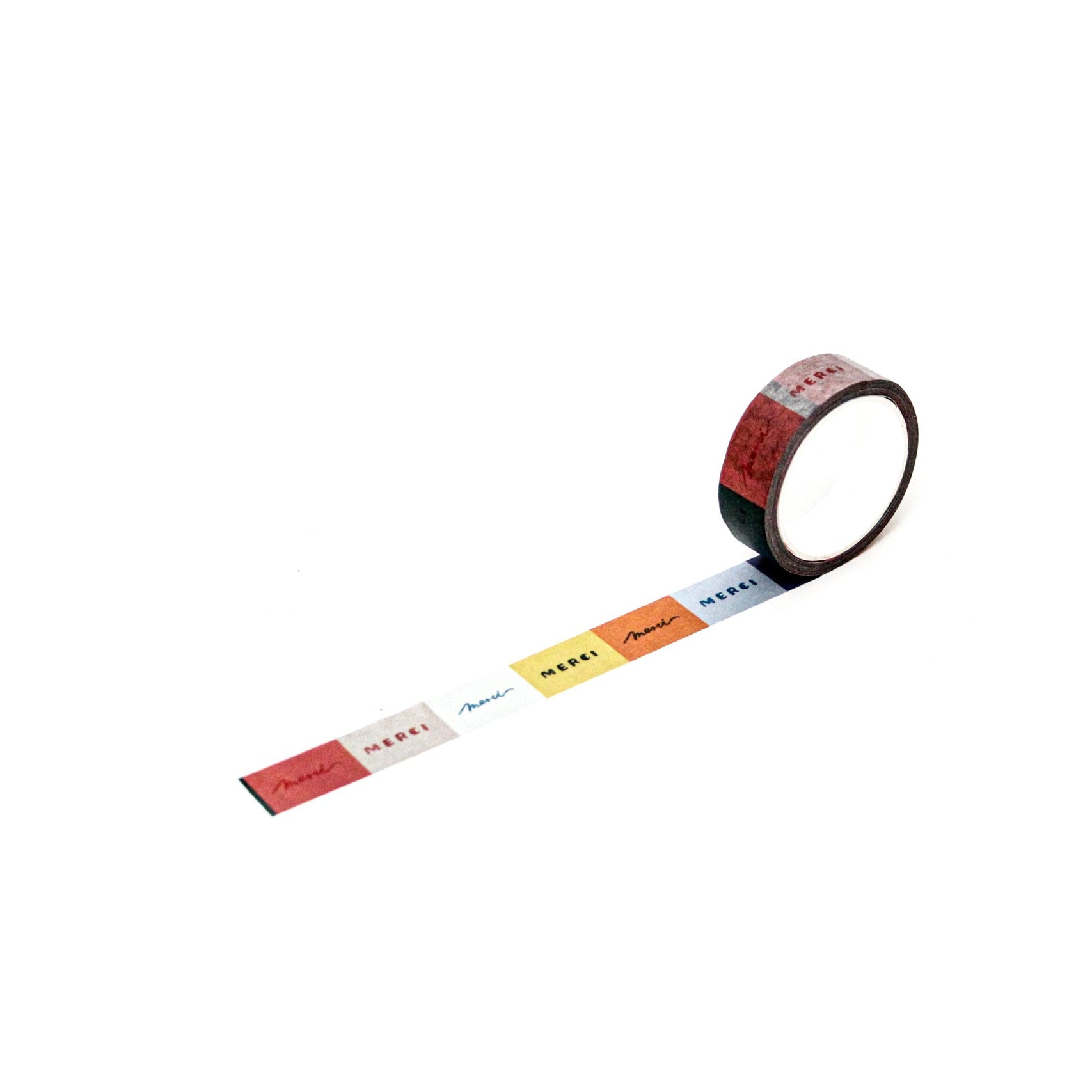 L'apres-Midi Masking Tape 0.6 in. Merci White Background Photo