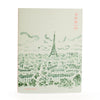 L'apres-Midi-Carnet de Voyage Paris City Blue White Background Photo