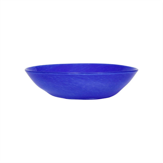 Blue bowl on a white background
