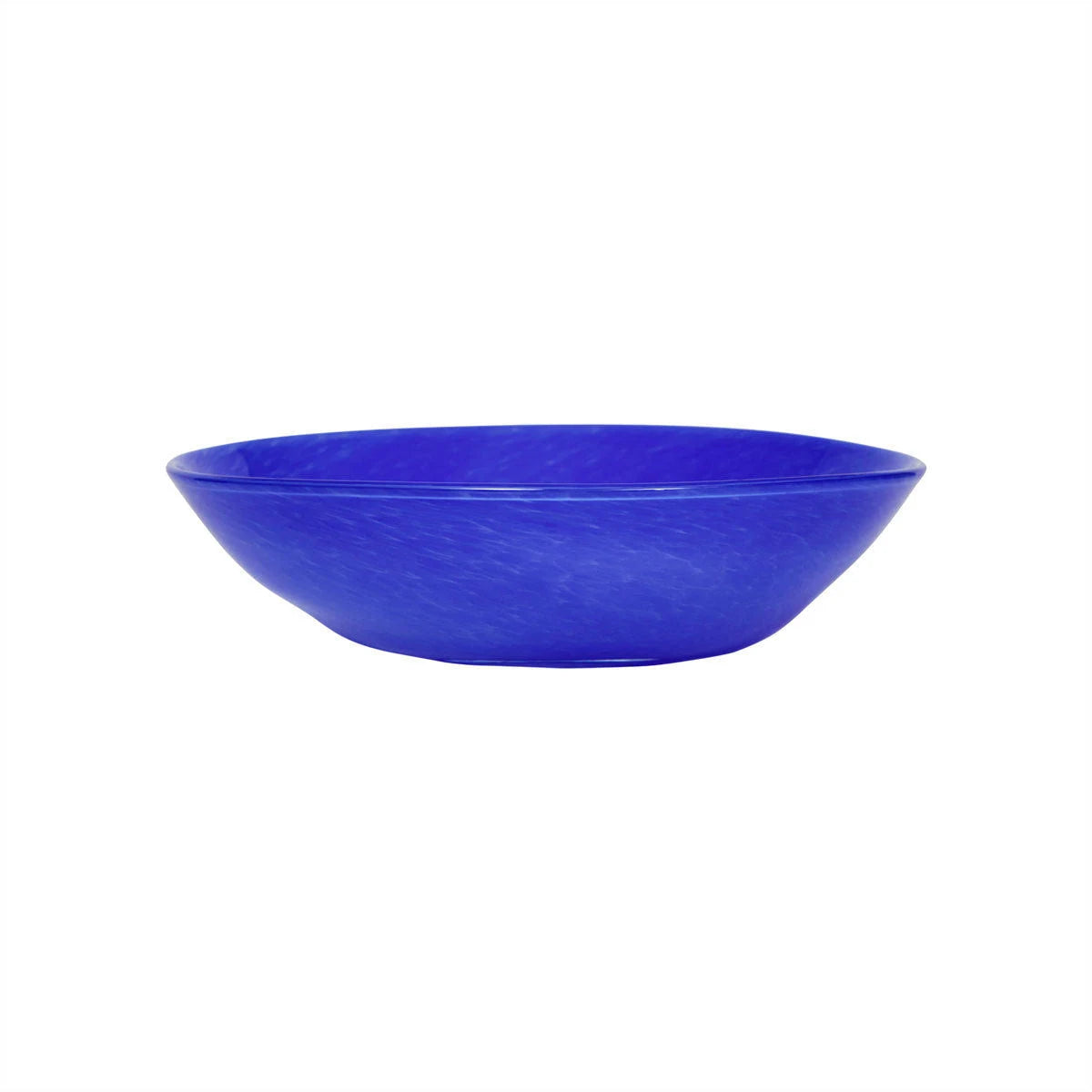 Blue bowl on a white background